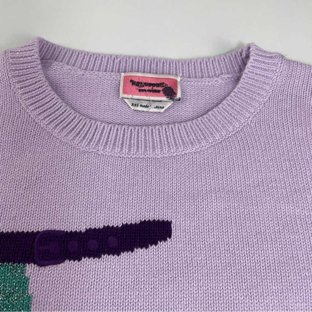Kate Spade High Heel Roller Skate Sweater Size XXS - Picture 3 of 9